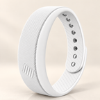 Bracelet réveil vibrant blanc en silicone