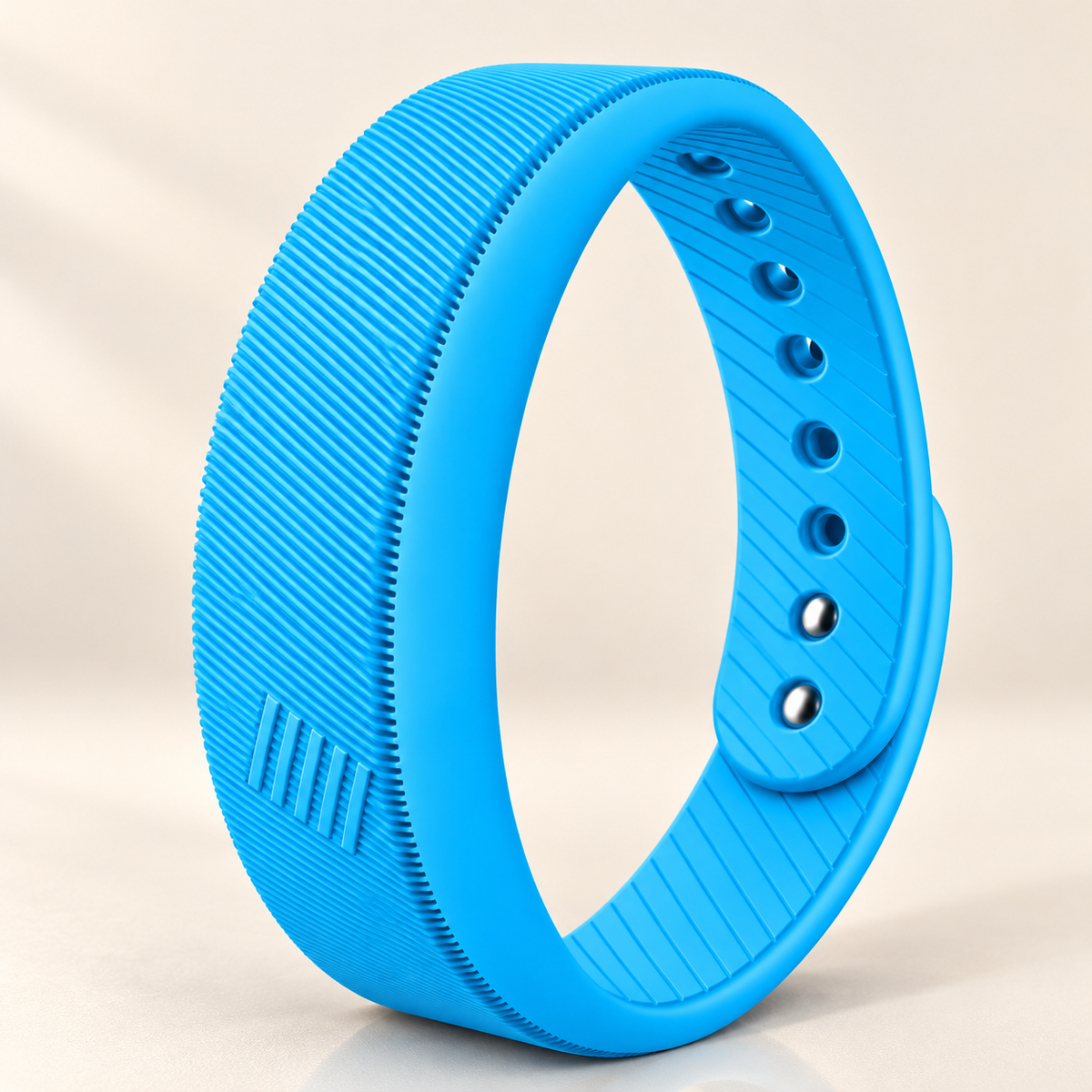 Bracelet réveil vibrant bleu en silicone